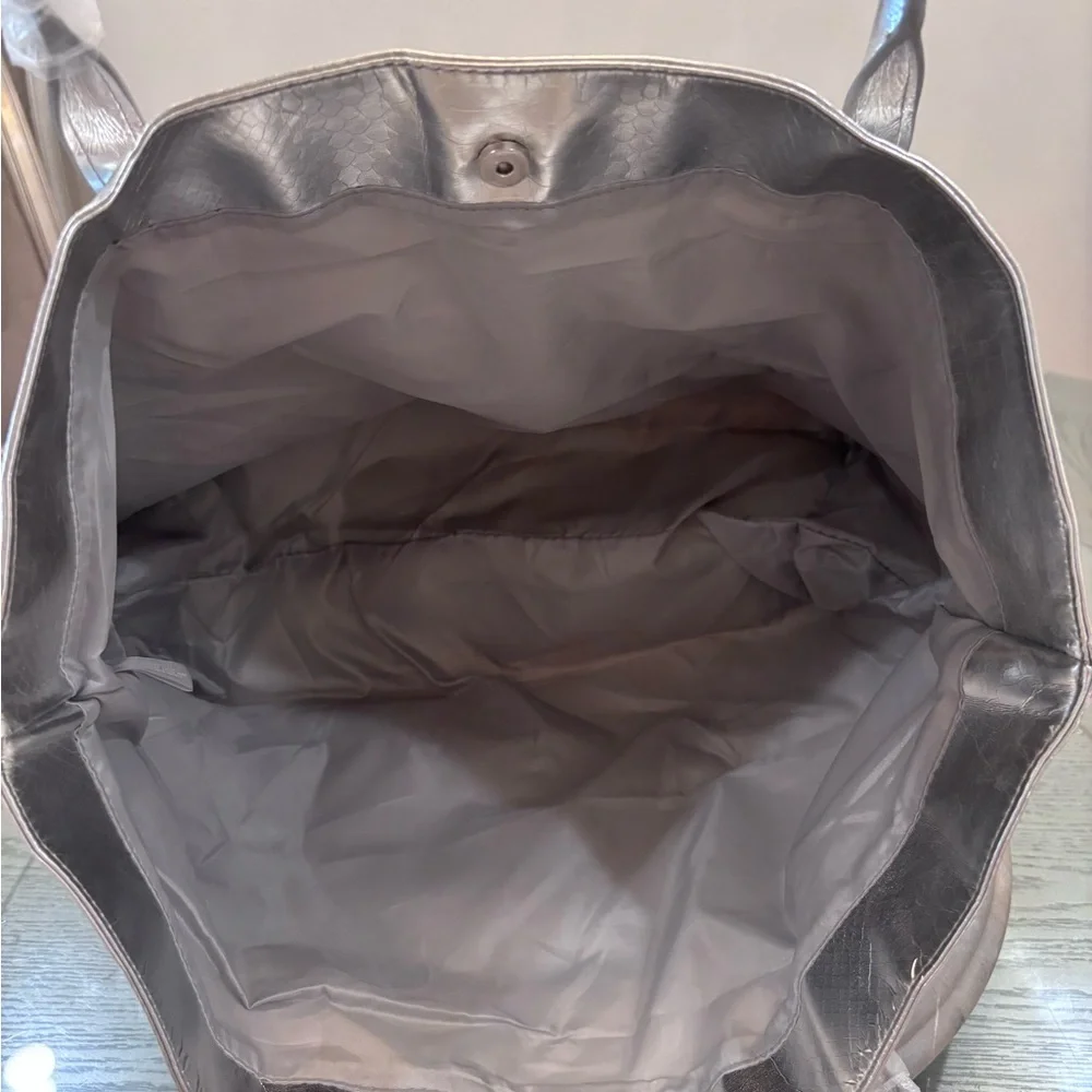Michael Kors Metallic Silver Tote - Picture 5 of 6
